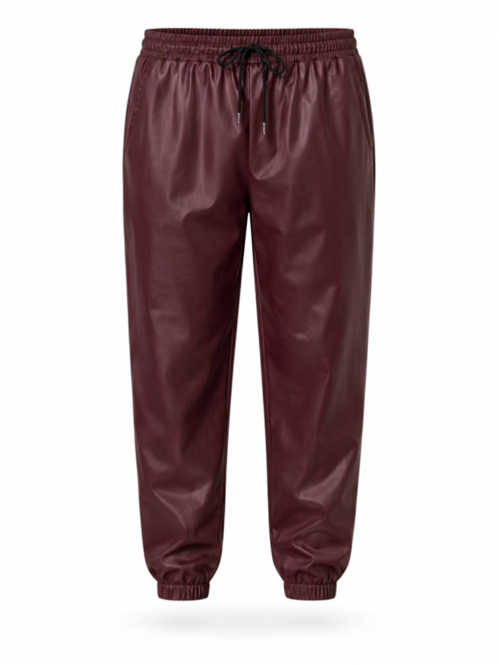 SHEIN Manfinity Size XXL Burgundy Faux Leather/Pleather Pants NWT